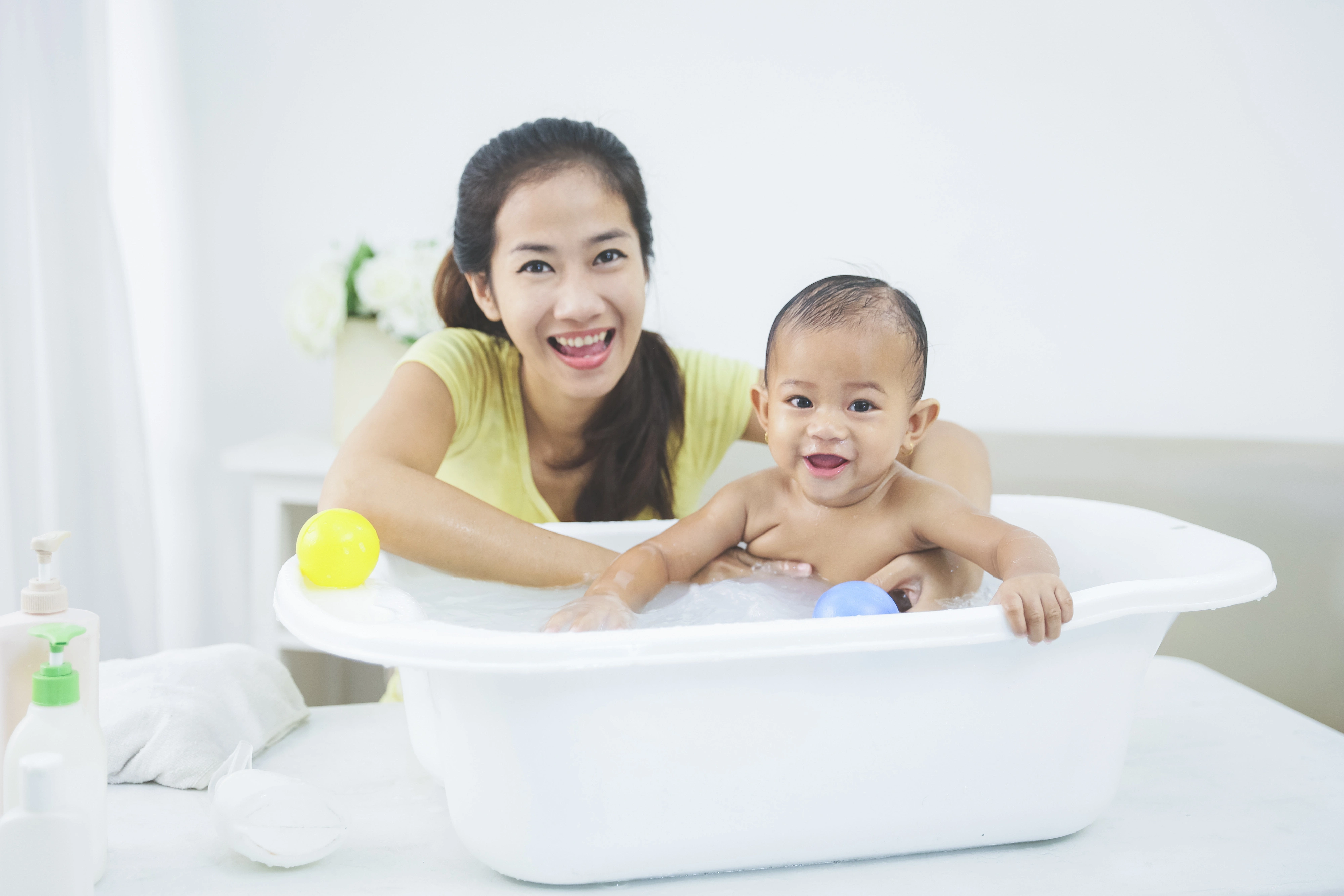 6個月以上的嬰兒可按醫生指示以稀釋漂白水浸浴