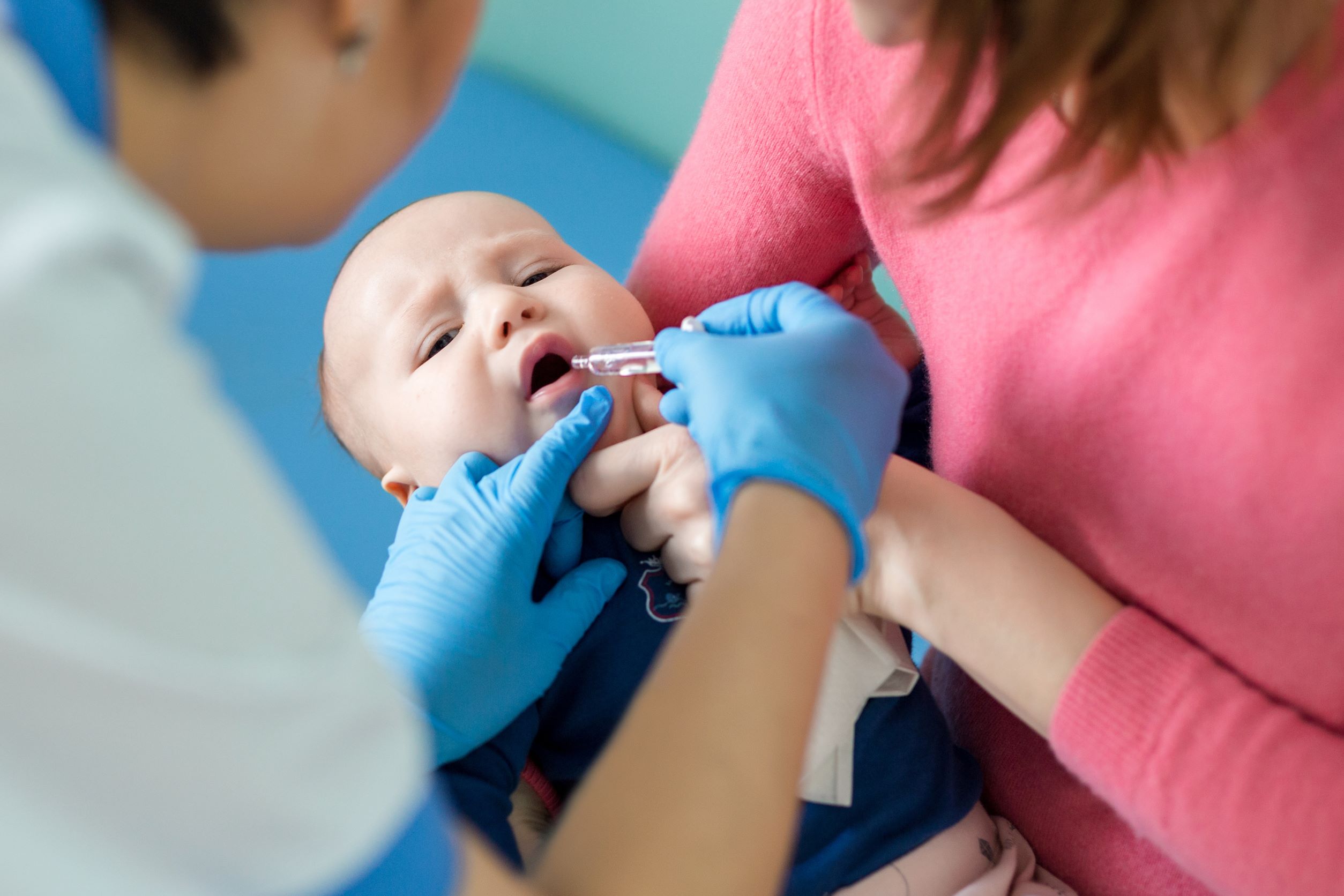 讓寶寶接種口服輪狀病毒疫苗，能有效減少患上急性腸胃炎
